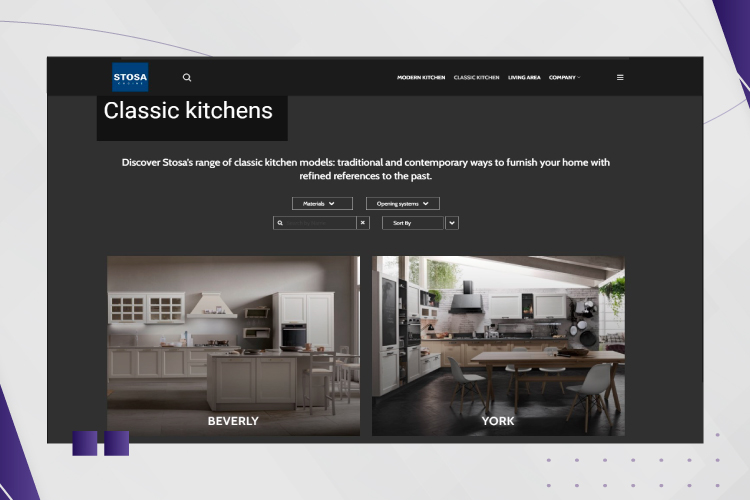 stosa kitchen website adsela digital marketing agency 5